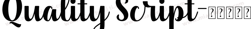 Quality Script字体转换